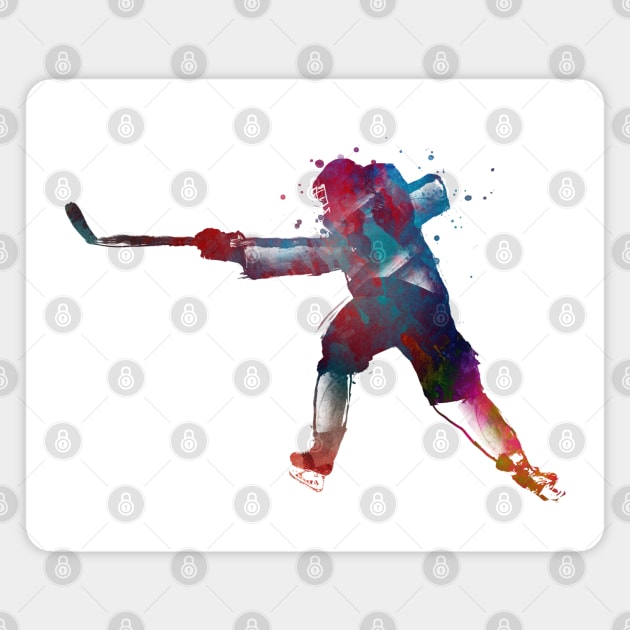 hockey player #hockey #sport Magnet by JBJart